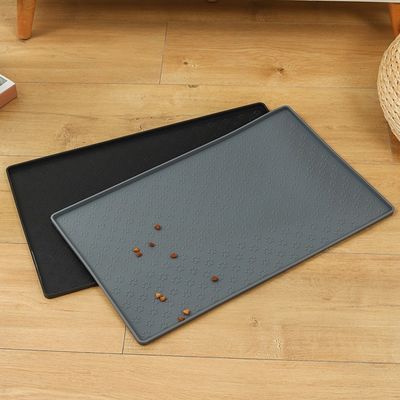Tapete de recipiente para cães e gatos de silicone almofada de alimentos antiaderente com cores múltiplas e impressão personalizada