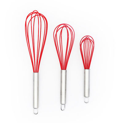 Ferramentas de agitação multifuncionais de silicone de ovos para cozinha doméstica 8/10/12 polegadas batedor