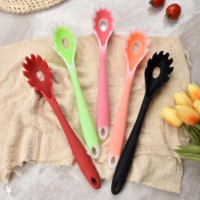 Cucharinha de pasta de silicone portátil antiaderente para cozinhar utensílios de cozinha ecológicos