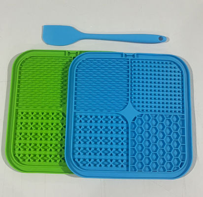 Tapete de silicone para animais de estimação com chávena de sucção perfeito para banhos e tigelas de cão de alimentação lenta