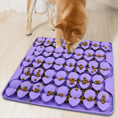 Grade alimentício silicone Slow Feeder Mat pad pad sólido para cães e gatos cheirando lambe Pad