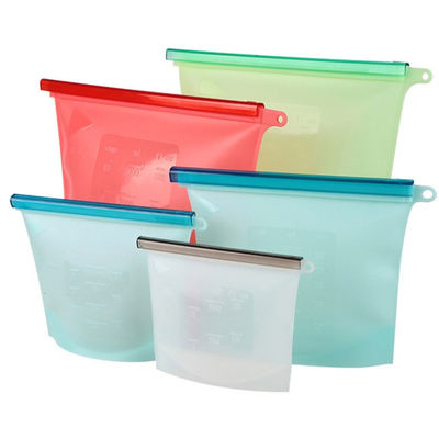 Saco de armazenamento de leite materno de silicone reutilizável, à prova de vazamento, vácuo, fechado, saco de alimentos sem BPA