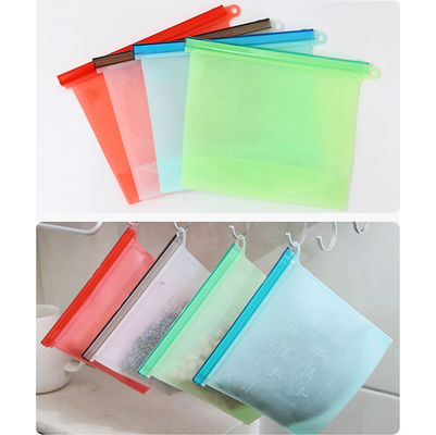 Saco de armazenamento de leite materno de silicone reutilizável, à prova de vazamento, vácuo, fechado, saco de alimentos sem BPA