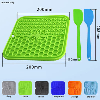 O favorito dos cães é o tapete de silicone de 20*20cm com vaso de sucção e design sustentável