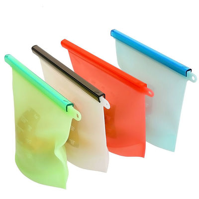 Saco de armazenamento reutilizável de silicone de qualidade alimentar