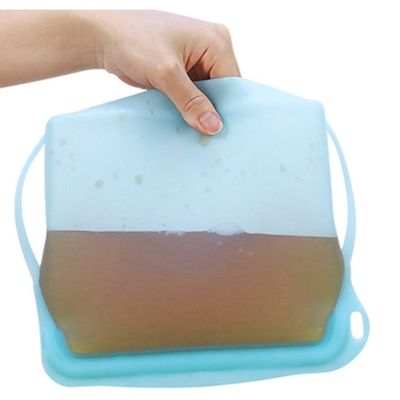 Saco de cozinha de silicone de qualidade alimentar para armazenamento à prova d'água e reutilizável Espessura 1 mm