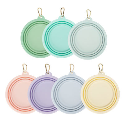UDYE Taça portátil de alimentação de água para animais de estimação Taça de cachorro de silicone dobrável para viagens