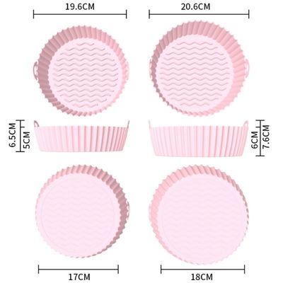 1.96cm*17cm*6.5cm Silicone Air Fryer Liner para cozinhar sustentável e reutilizável