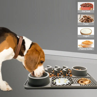 BPA-Free Silicone Pet Food Bowl Mat para Cães Filhotes Resistência à temperatura -40 a 250