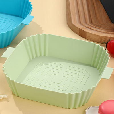 Frigorífico de ar sustentável de silicone para panela de panela para panela de cozimento e cesta quadrada