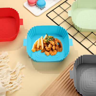 Frigorífico de ar sustentável de silicone para panela de panela para panela de cozimento e cesta quadrada