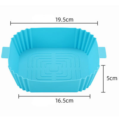 Frigorífico de ar sustentável de silicone para panela de panela para panela de cozimento e cesta quadrada