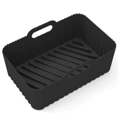 2Pcs Food Safe Non Stick Air Fryer Acessórios de Pão de Silício Caixa de Forno de Substituição